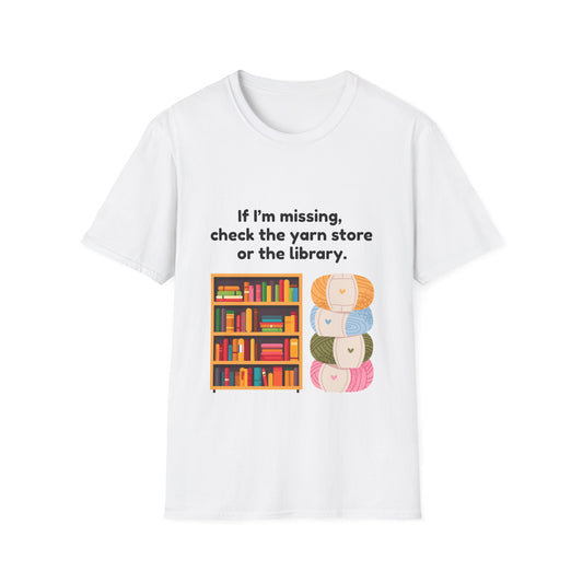 Yarn & Book Lover's T-Shirt